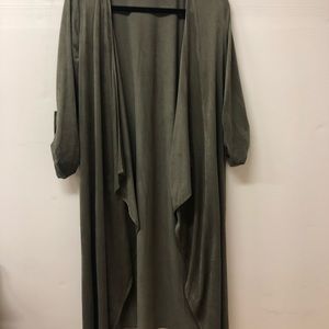 Olive green duster